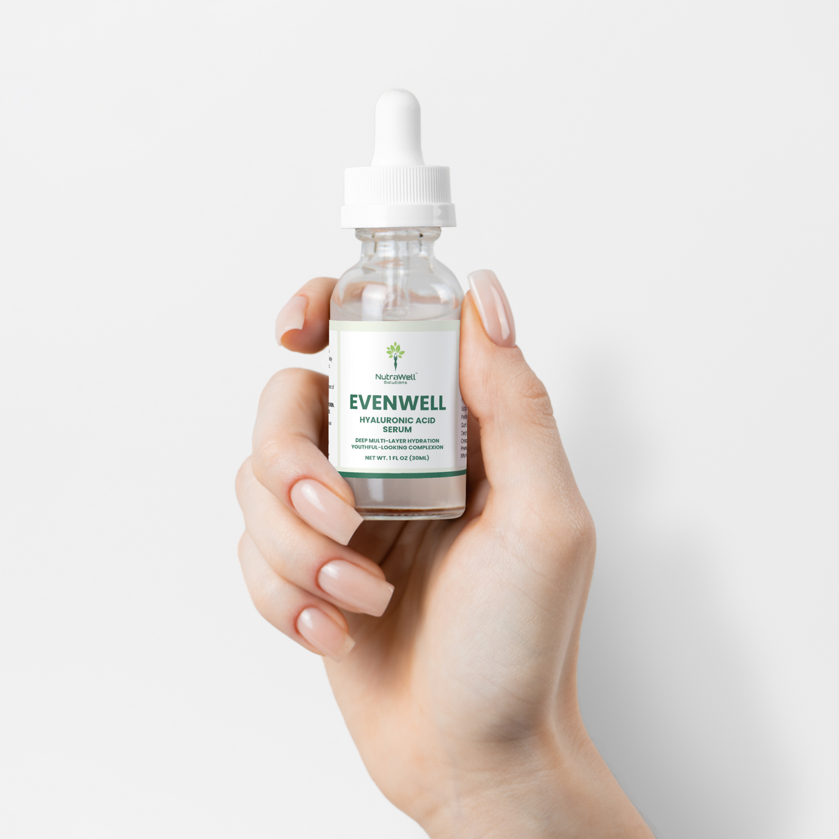 EvenWell serum application directions and eye warning