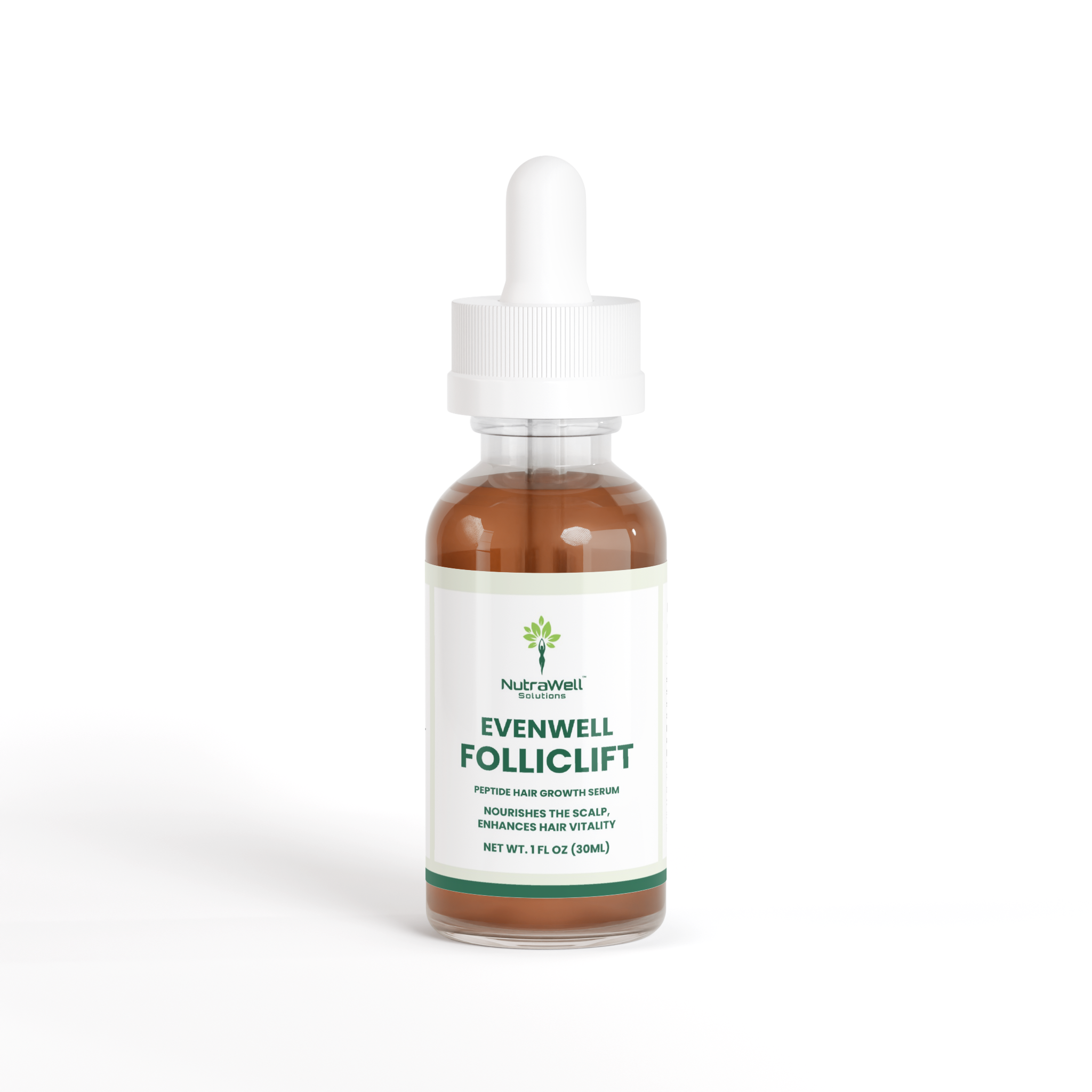 NutraWell FollicLift Peptide Hair Growth Serum 1 fl oz bottle