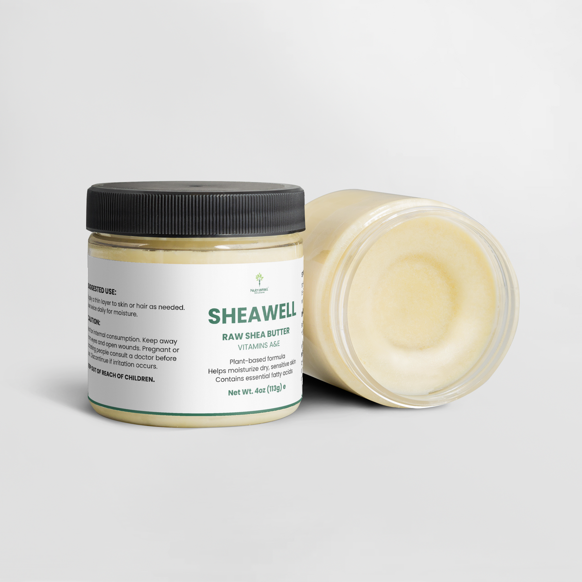 SheaWell Raw Shea Butter used on hair ends