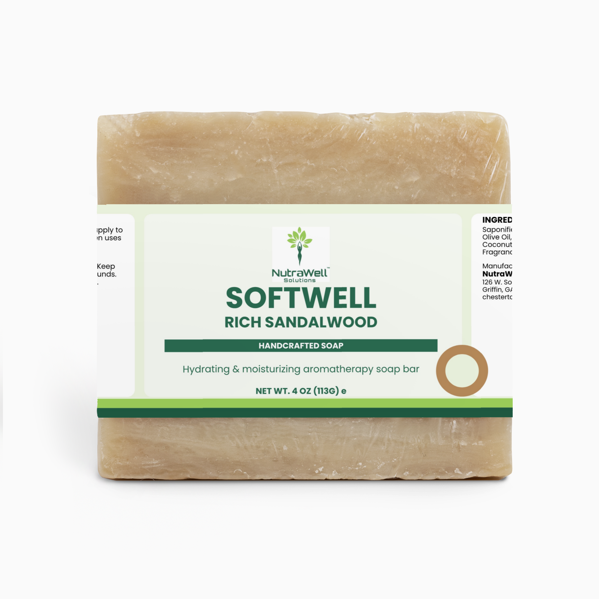NutraWell Rich Sandalwood Soap package