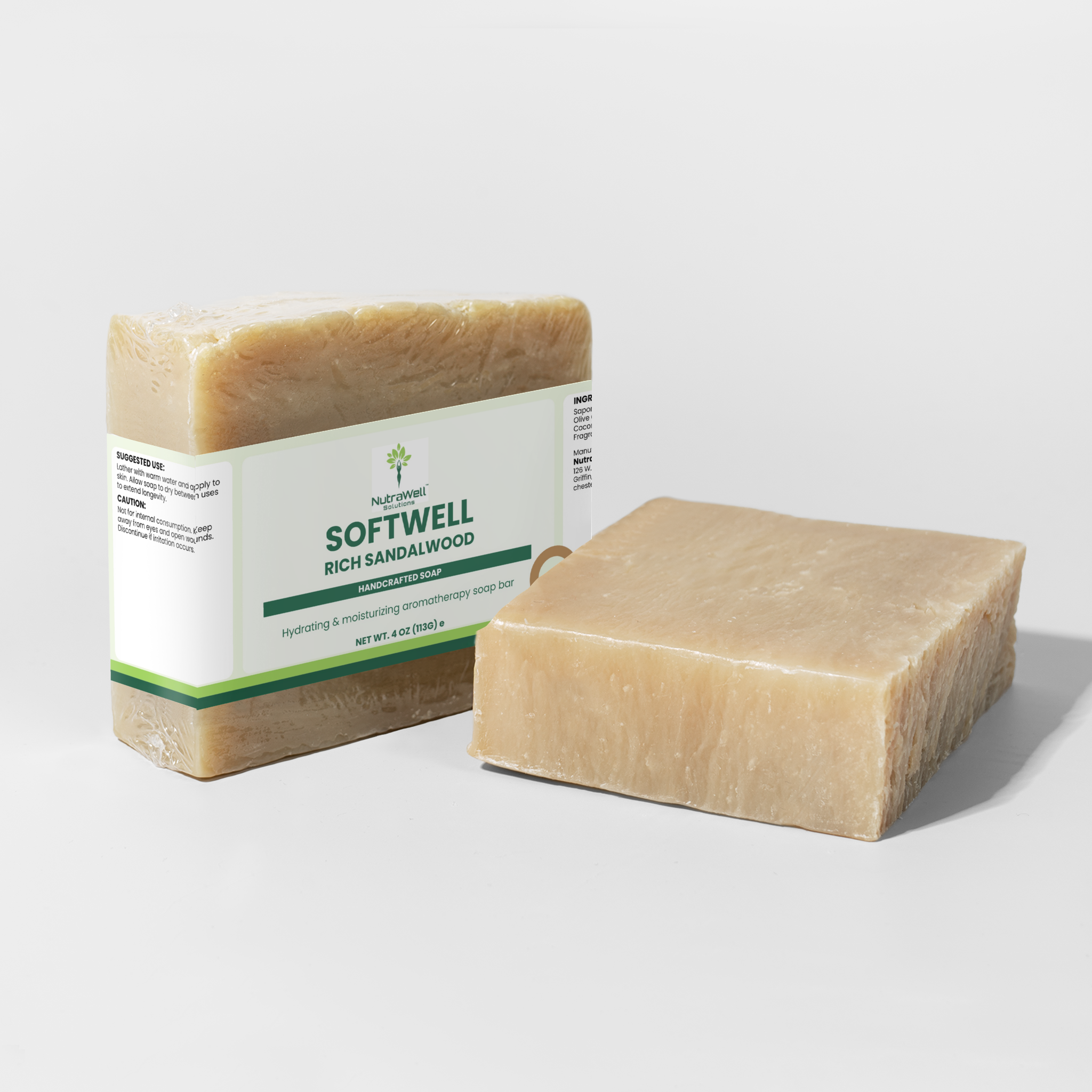 Rich Sandalwood four-ounce soap bar