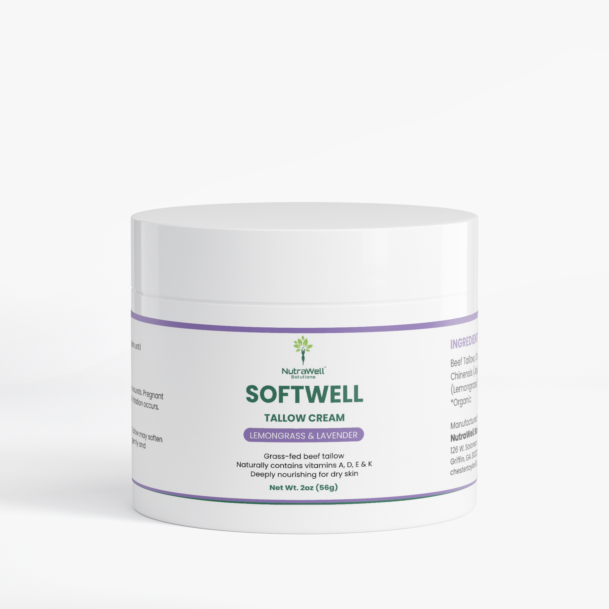 Tallow Cream Lemongrass & Lavender