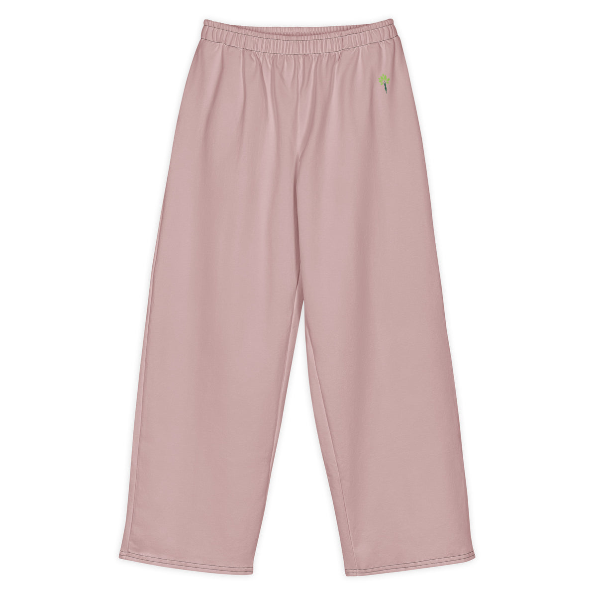 Wide cotton sweatpants in G. Dyed Blush