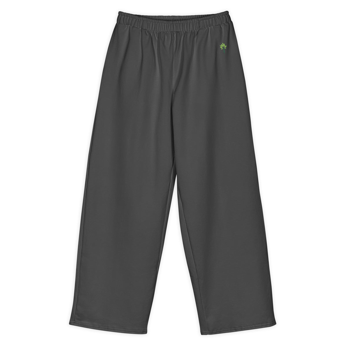 Wide cotton sweatpants in Dark Grey