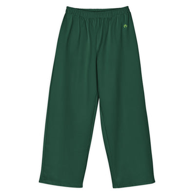 Wide Cotton Sweatpants – Spruce