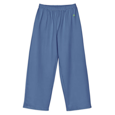 Wide Cotton Sweatpants – Blue Jean