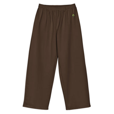 Wide Cotton Sweatpants – Espresso