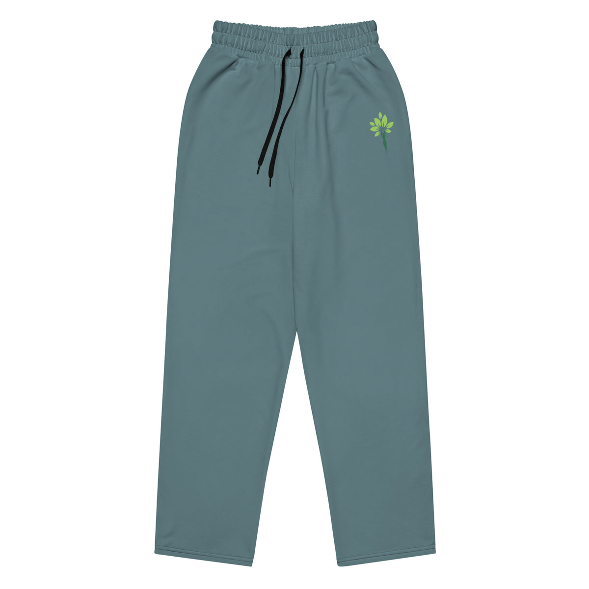 Wide-leg joggers in Pebble Blue