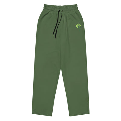 Wide-Leg Joggers – Green