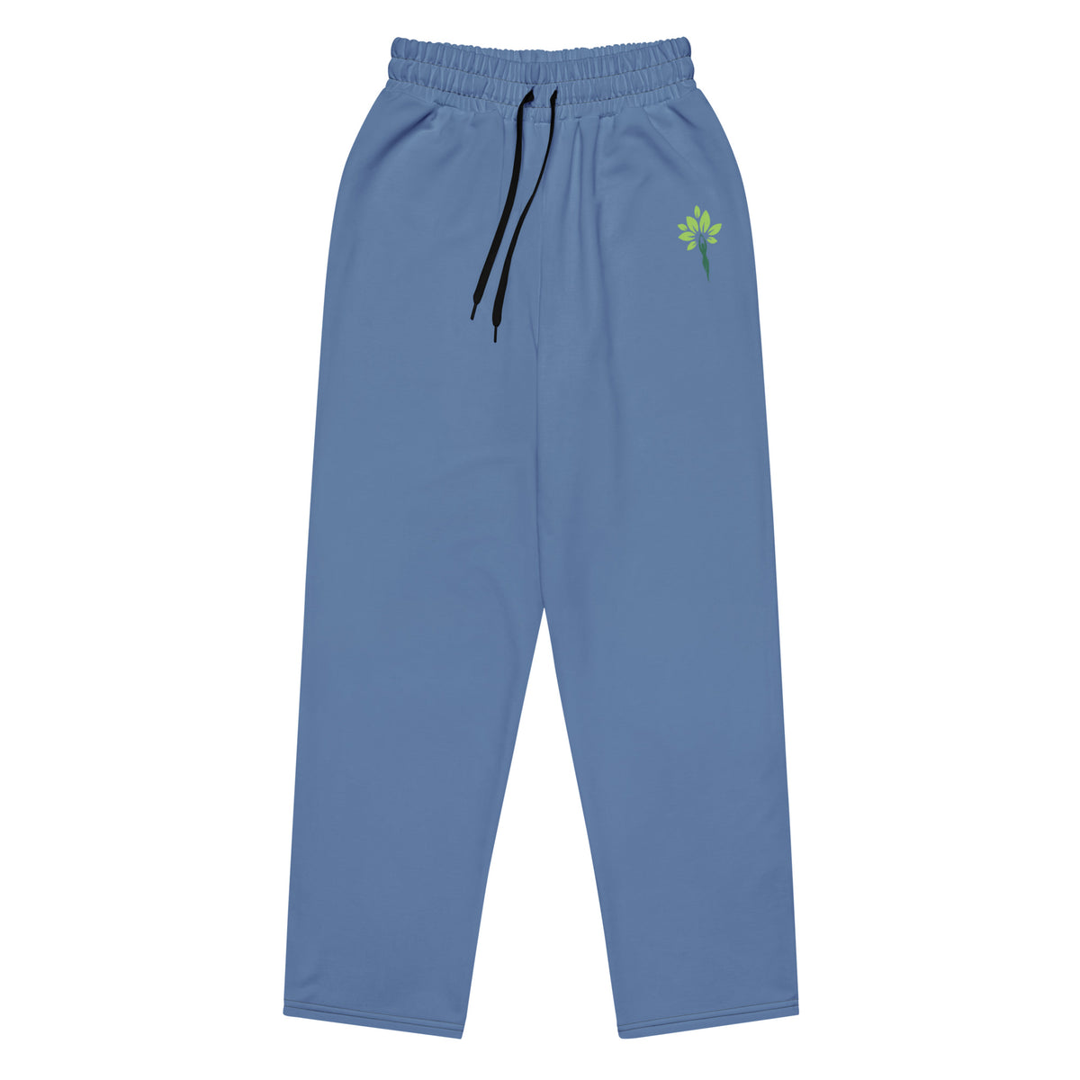 Wide-leg joggers in Blue Jean