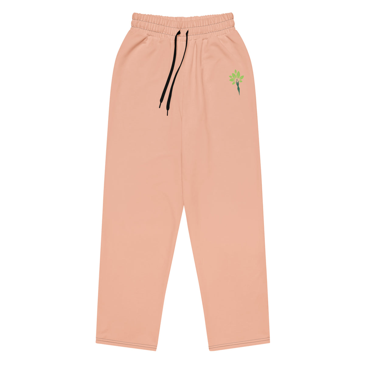 Wide-leg joggers in Peachy