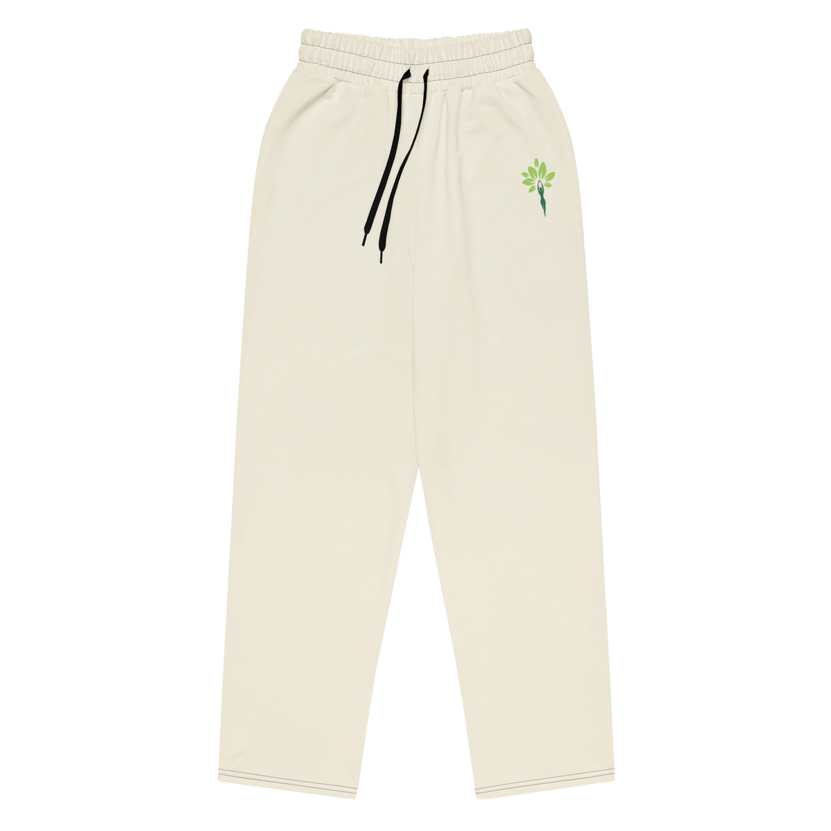 Wide-leg joggers in Ivory