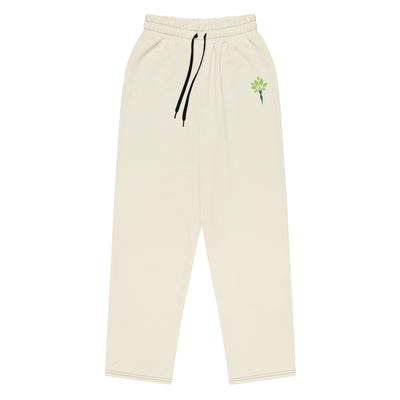 Wide-Leg Joggers – Ivory