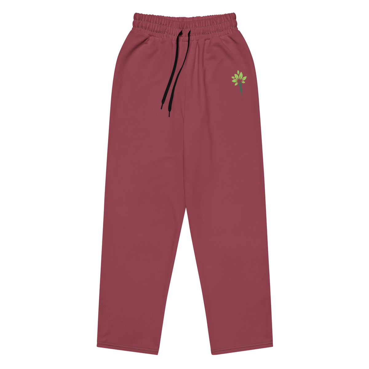 Wide-leg joggers in Maroon