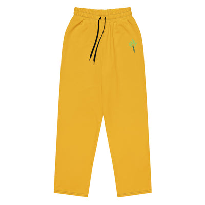 Wide-Leg Joggers – Gold