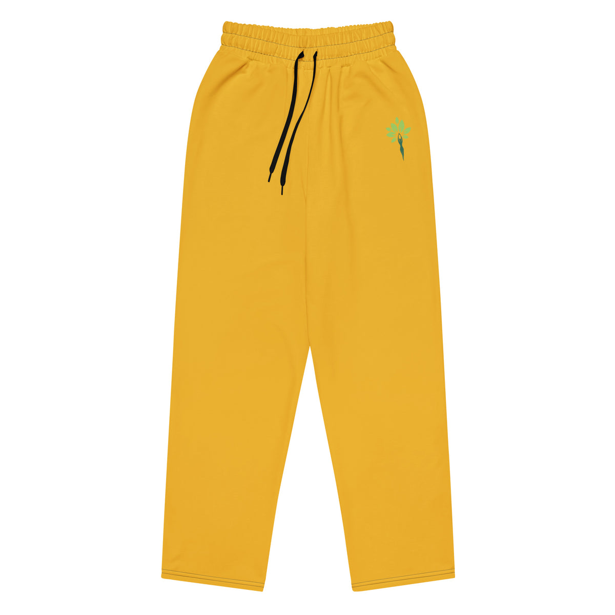 Wide-leg joggers in Gold
