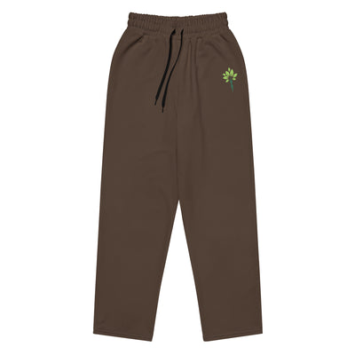 Wide-Leg Joggers – Chocolate Brown