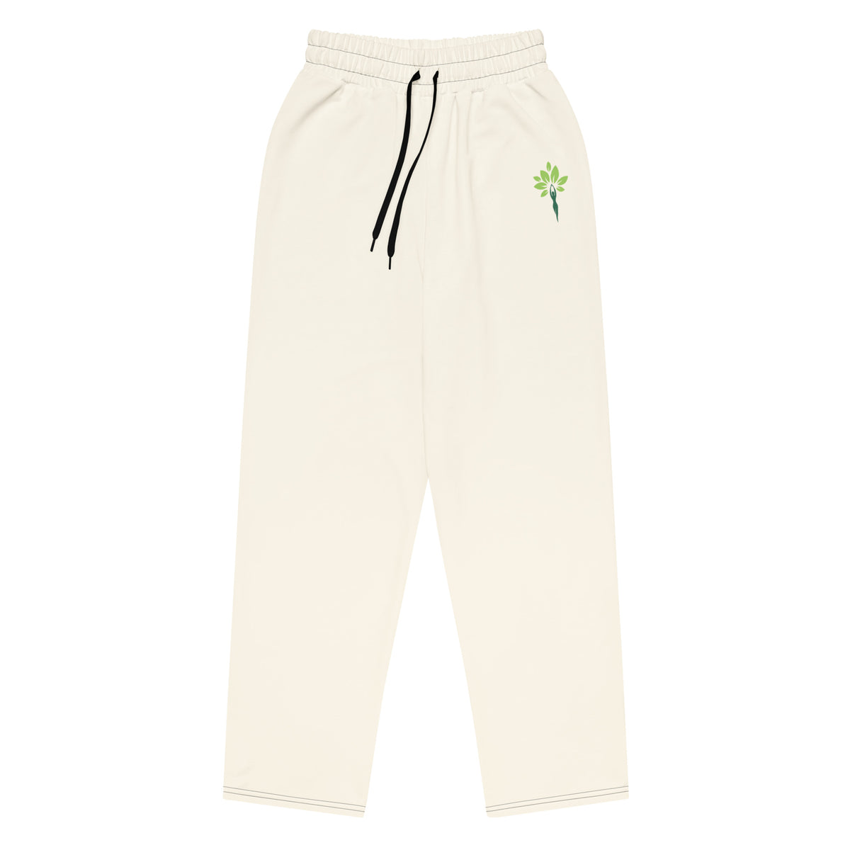 Wide-leg joggers in Lunar Rock