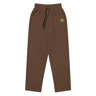 Wide-Leg Joggers – Brown