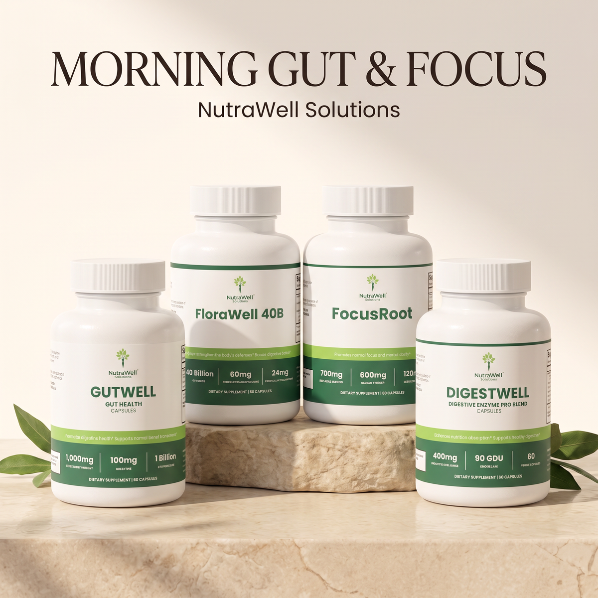 Morning Gut and Focus bundle, option A