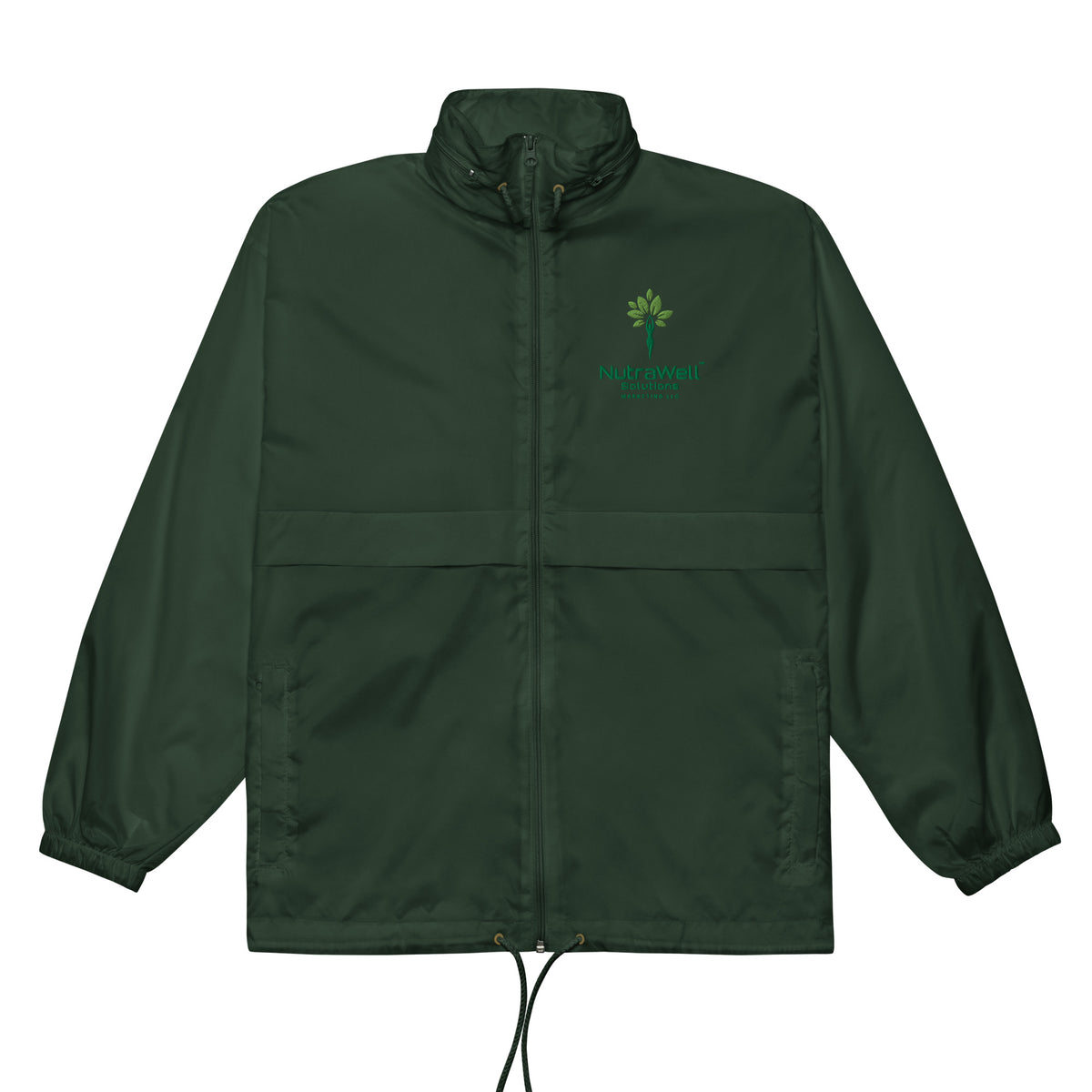 Unisex windbreaker, back view