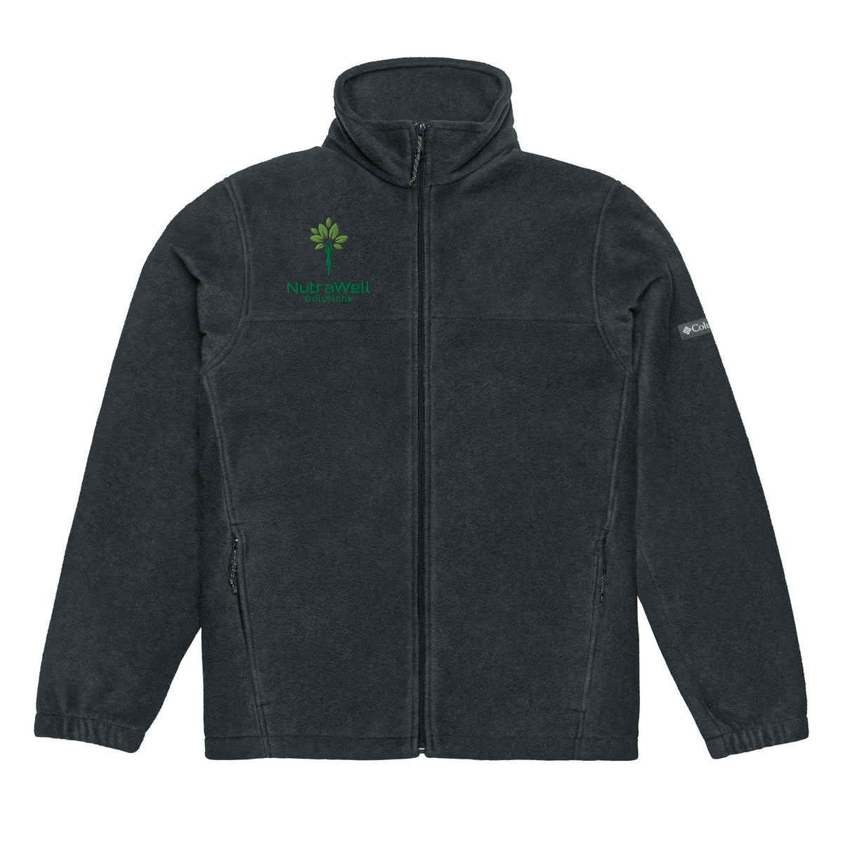 Unisex Columbia fleece jacket, front view