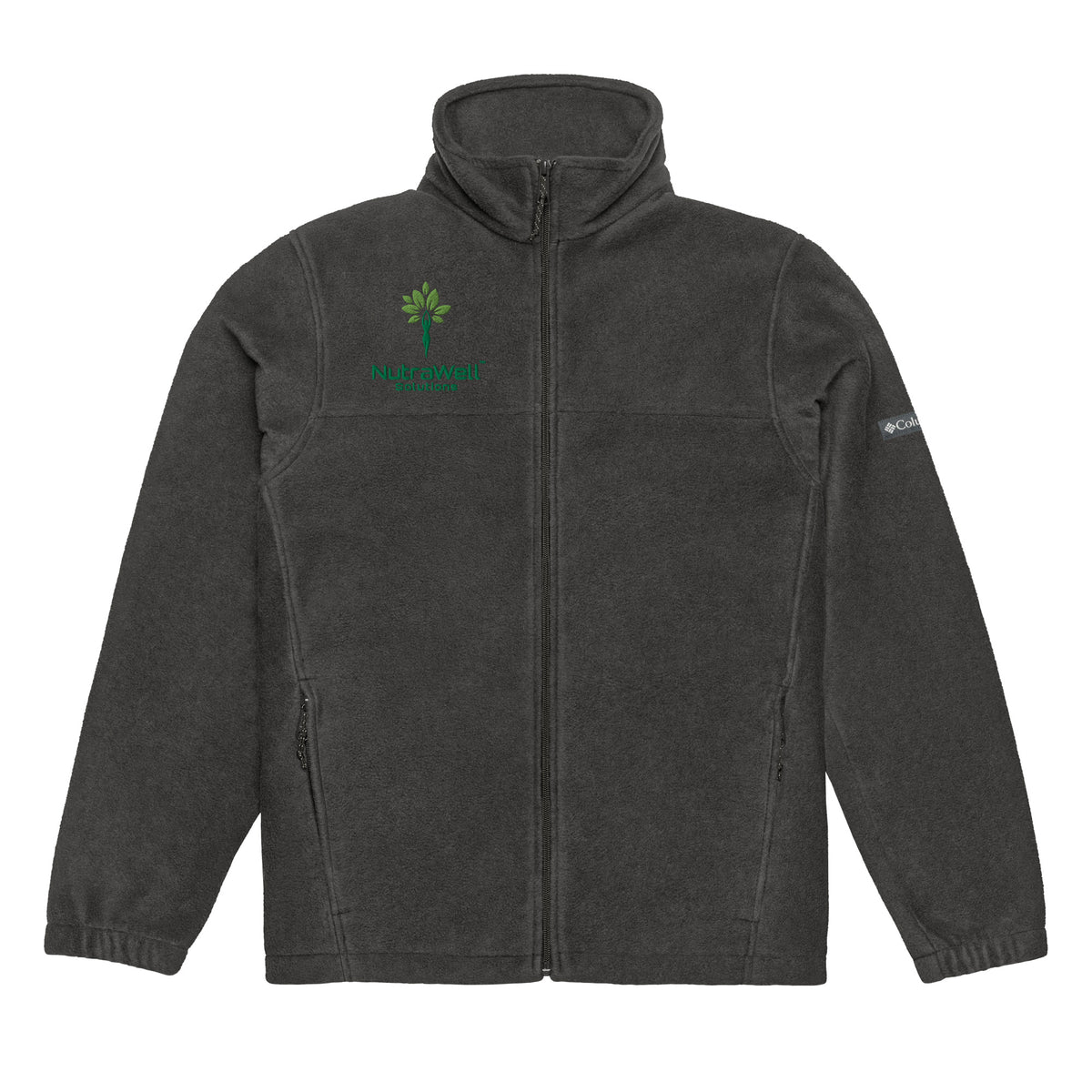 Unisex Columbia fleece jacket, back view