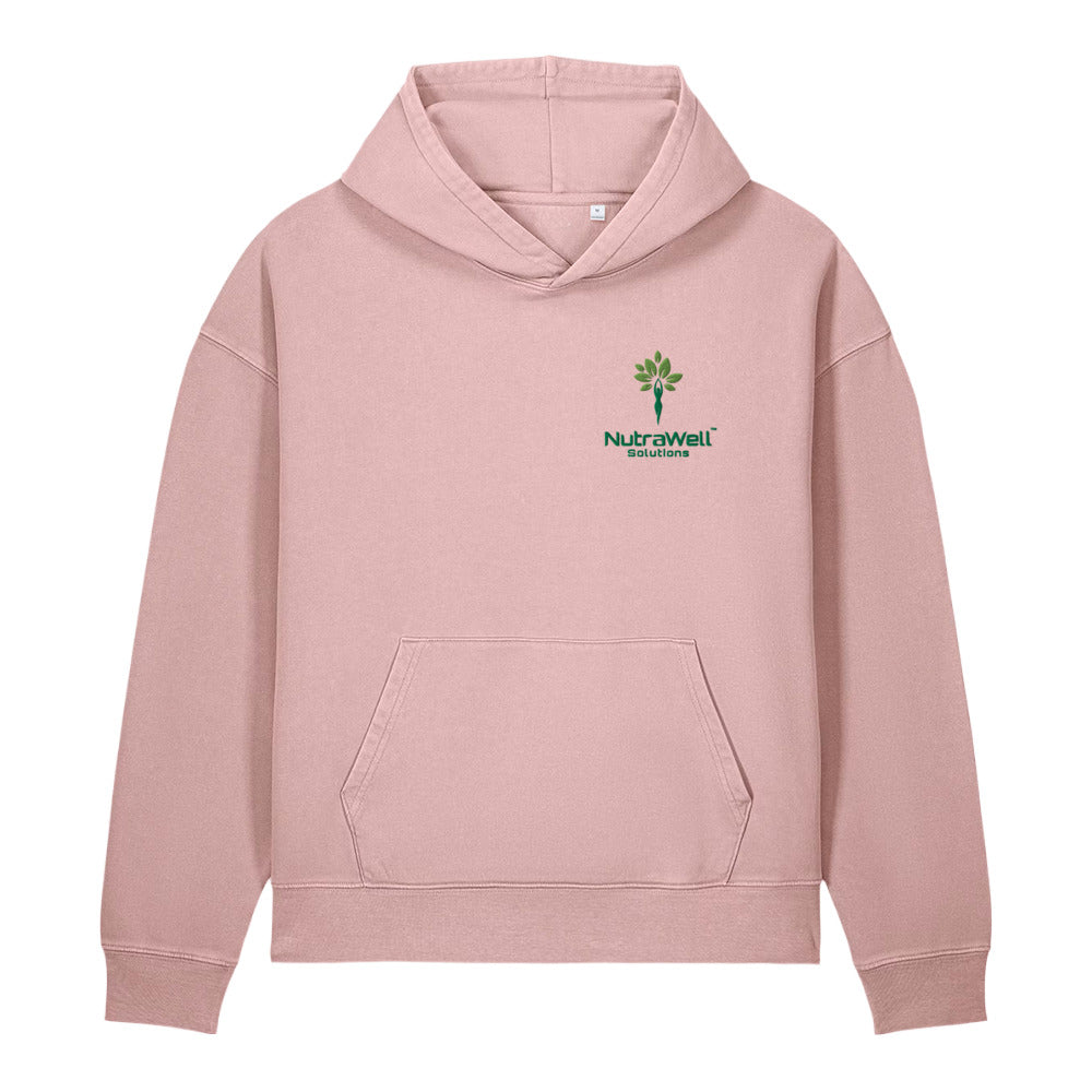 Unisex garment-dyed vintage hoodie, detail view