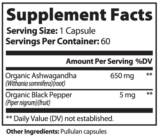 CalmWell Ashwagandha bottle in a calm daily wellness setting