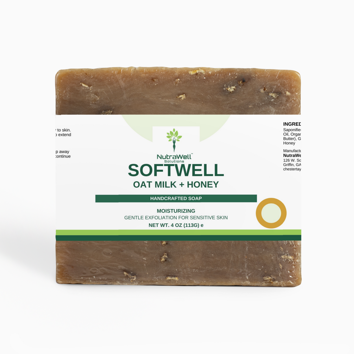 SoftWell Oat Milk + Honey Handcrafted Soap included in SoftWell Body Care Ritual