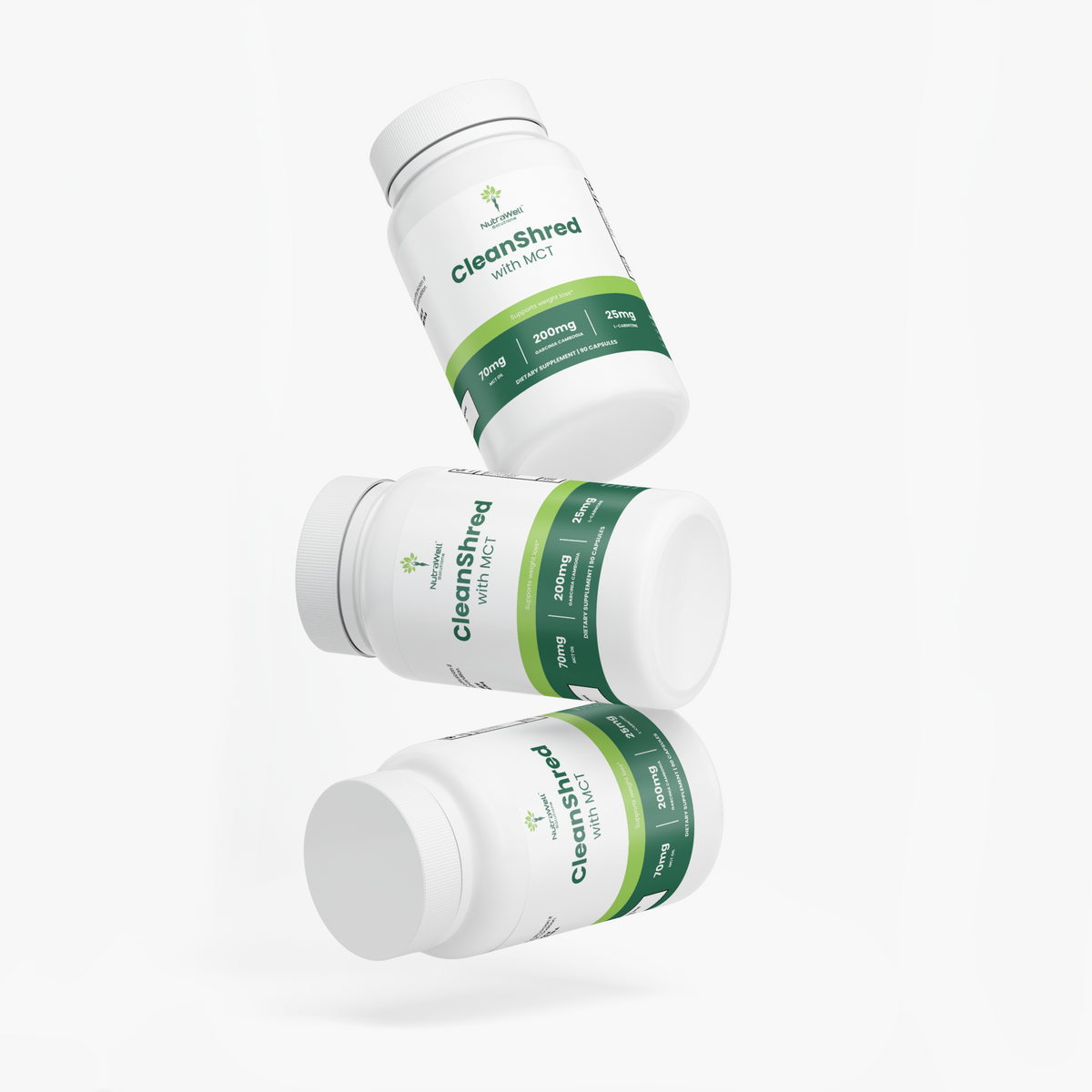 Fat Burner with MCT directions, caution, and allergen label