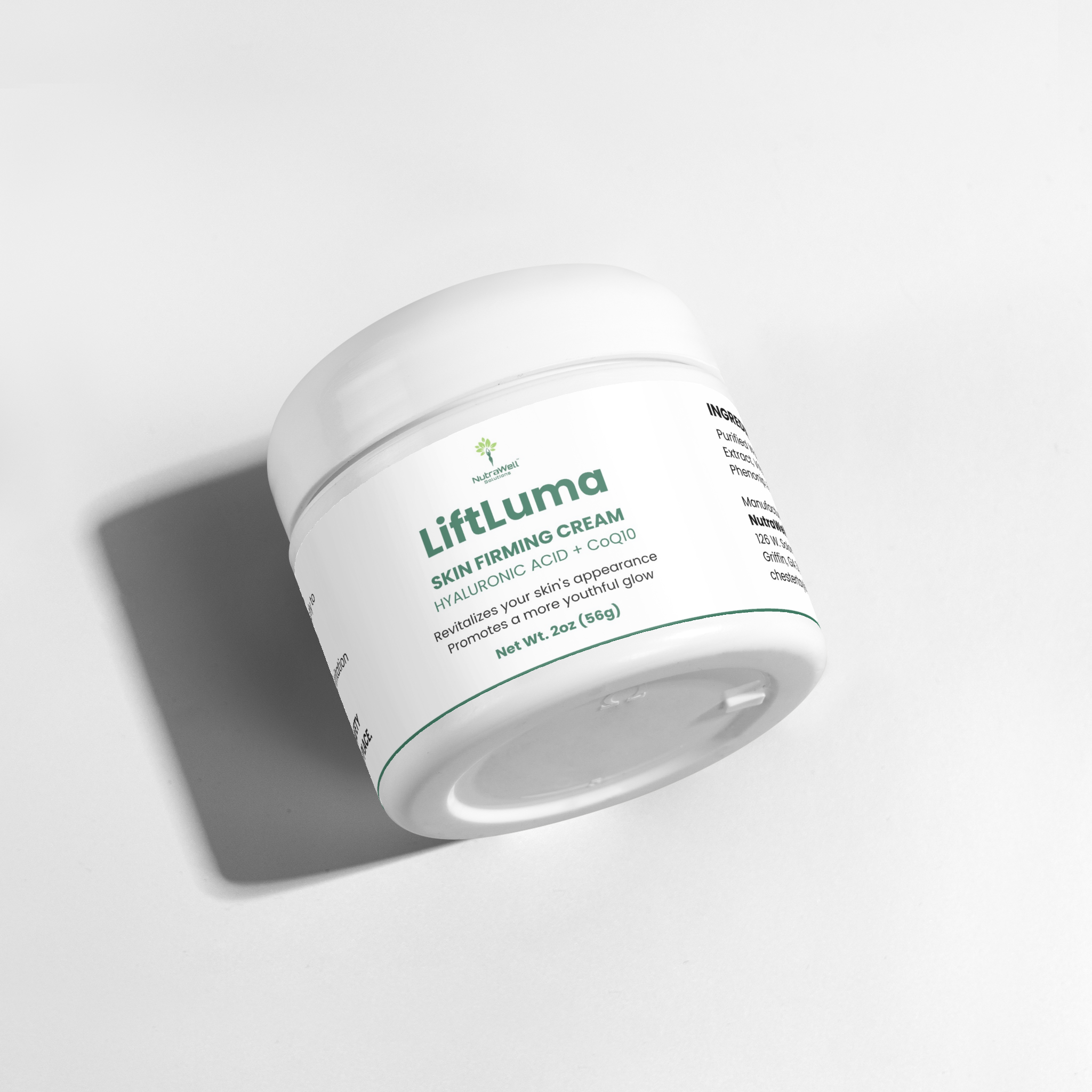 LiftLuma skin cream container shown at an angle