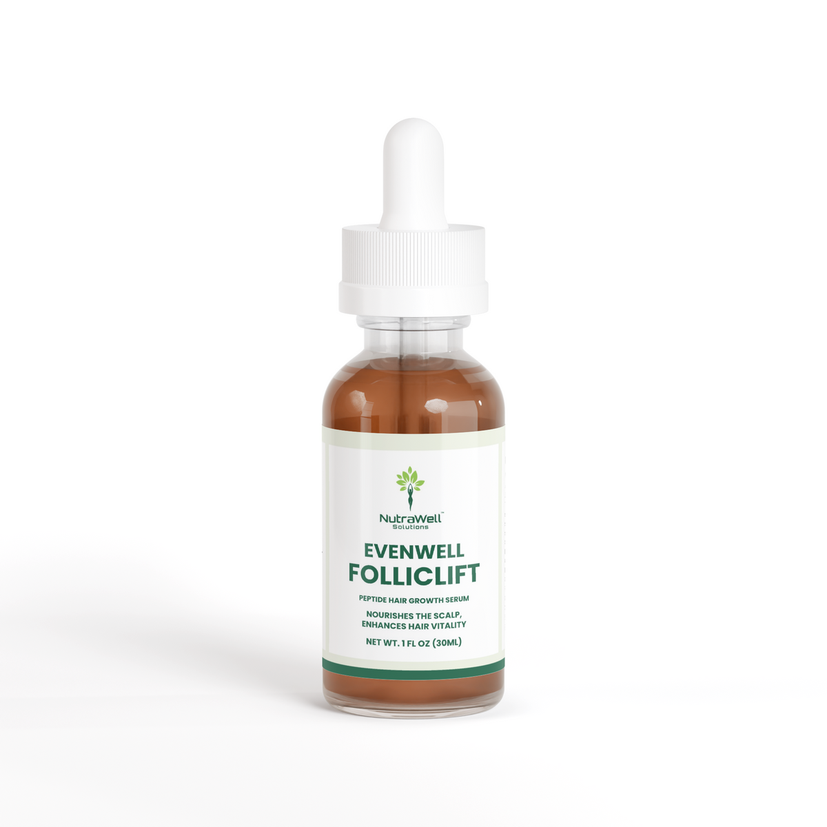 NutraWell FollicLift Peptide Hair Growth Serum 1 fl oz bottle