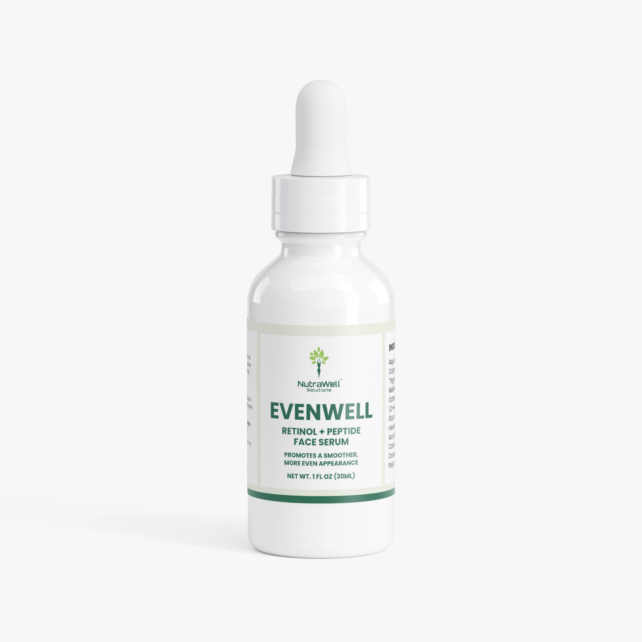 NutraWell EvenWell Retinol and Peptide Face Serum bottle