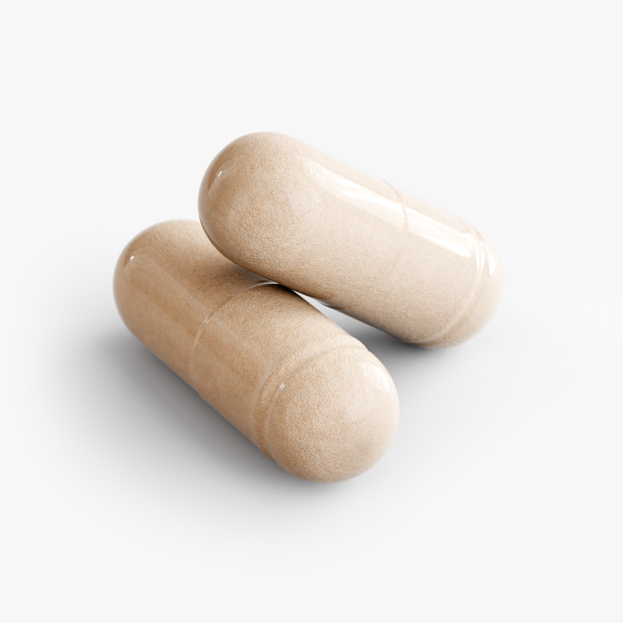 CalmWell pullulan capsules beside the supplement bottle