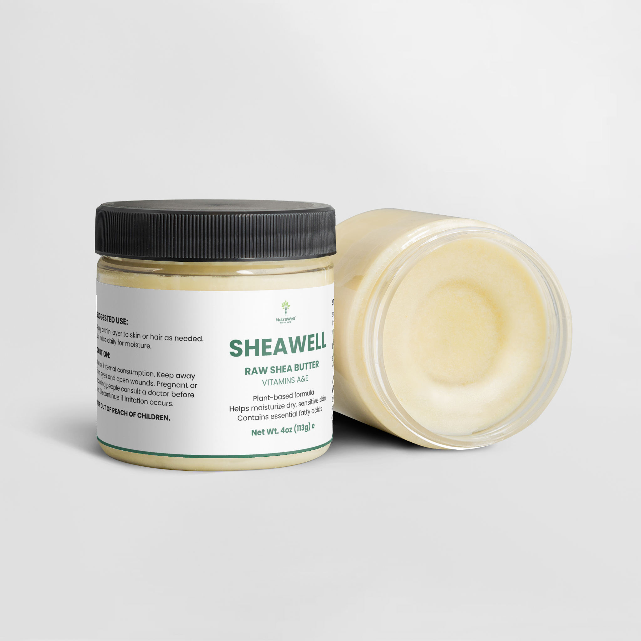 SheaWell Raw Shea Butter used on hair ends