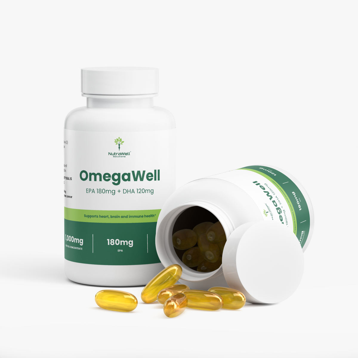 Omega-3 EPA and DHA Supplement Facts panel