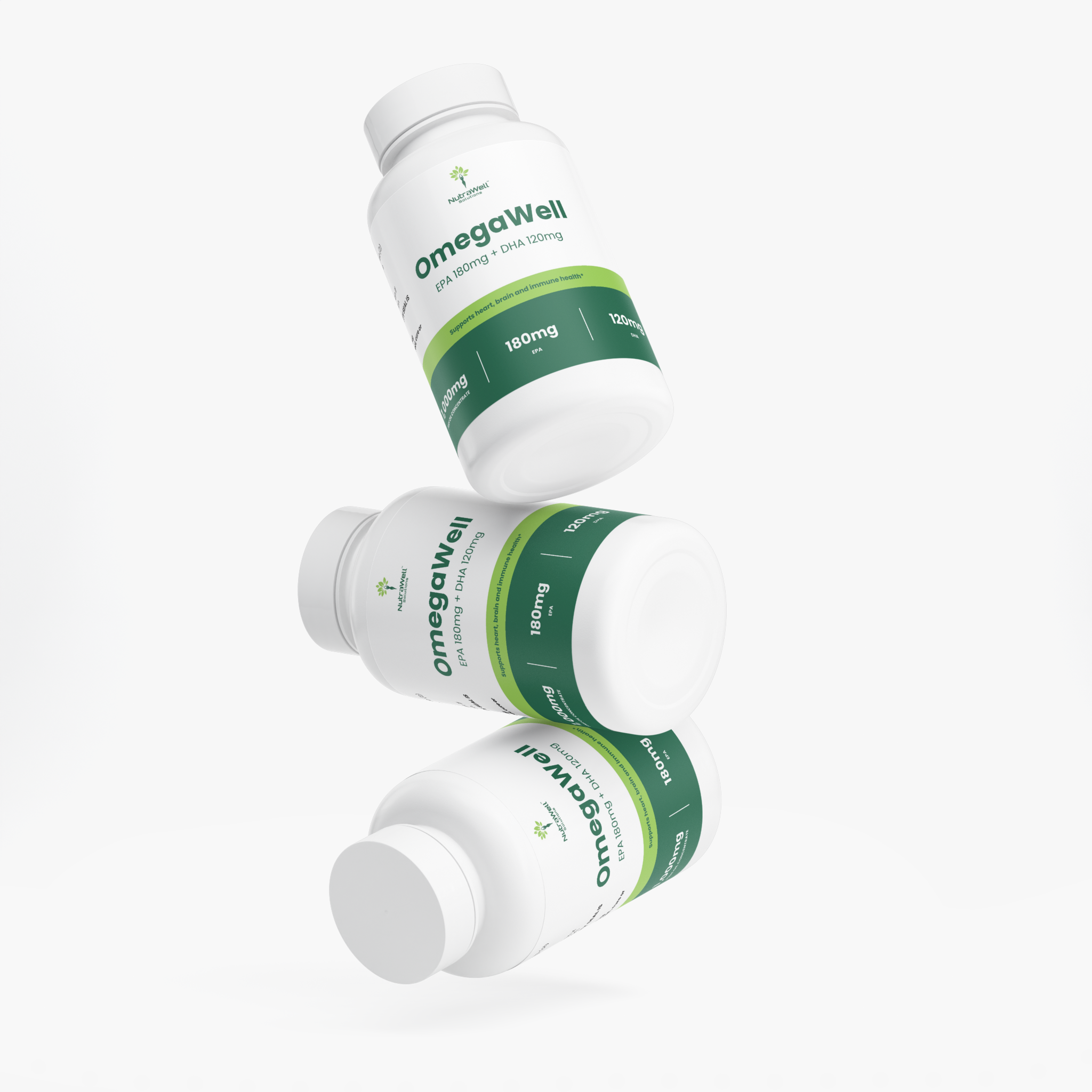 Omega-3 fish oil ingredients and directions panel
