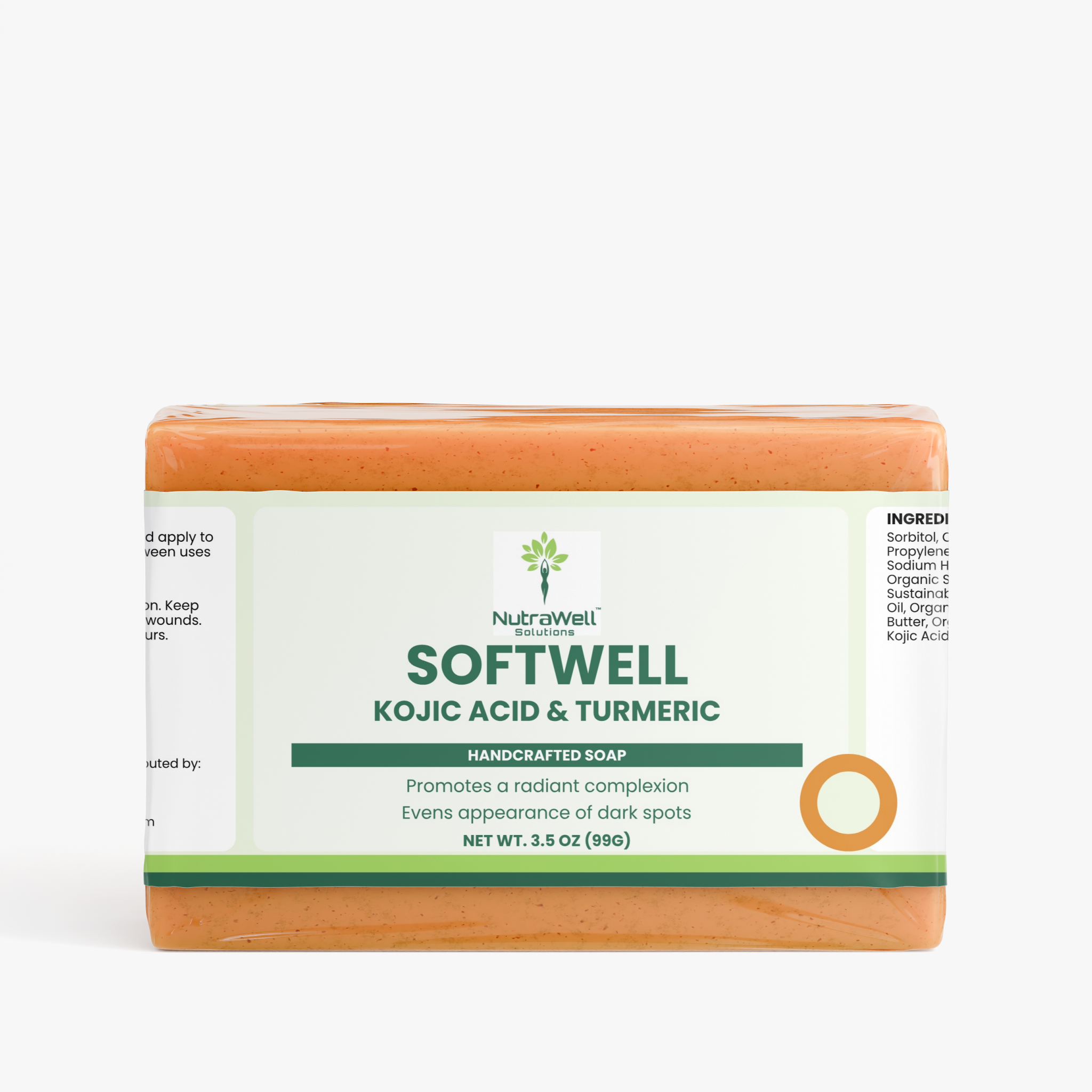 NutraWell Kojic Acid and Turmeric Soap package
