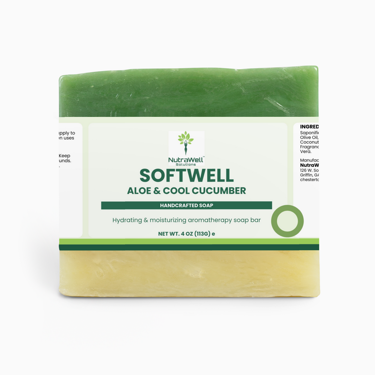 NutraWell Aloe and Cool Cucumber Soap package