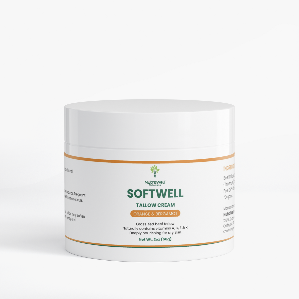 Tallow Cream Orange & Bergamot