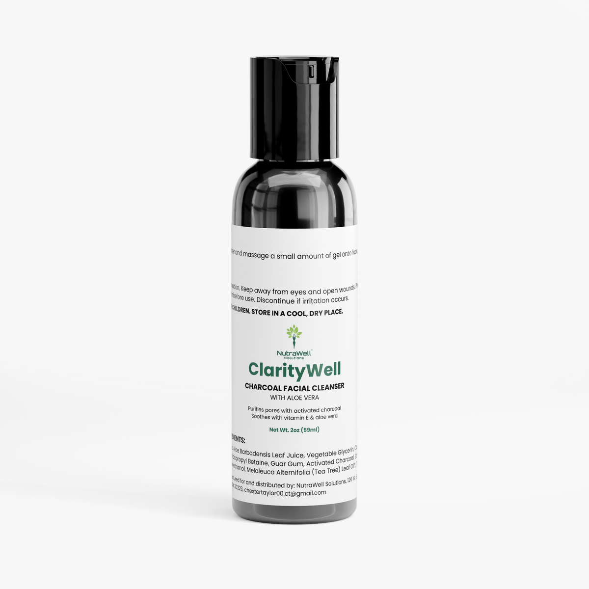 ClarityWell Charcoal Facial Cleanser