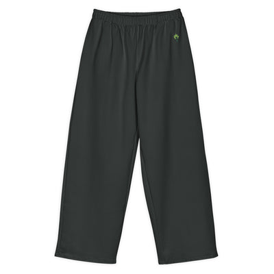 Wide Cotton Sweatpants – G. Dyed Black Rock