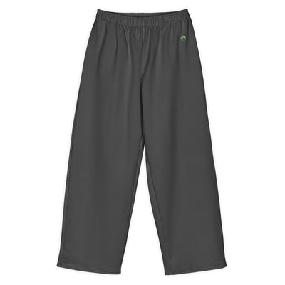 Wide Cotton Sweatpants – Dark Grey