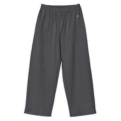 Wide Cotton Sweatpants – Charcoal Heather