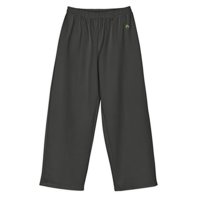 Wide Cotton Sweatpants – Asphalt