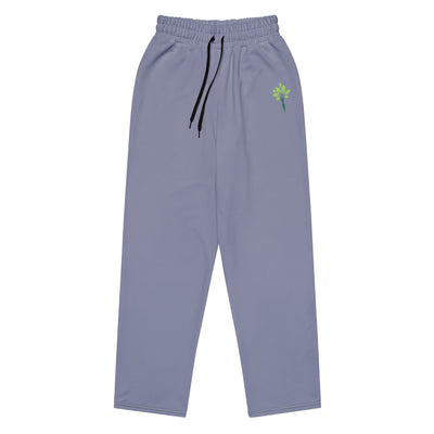 Wide-Leg Joggers – G. Dyed Blue Grey