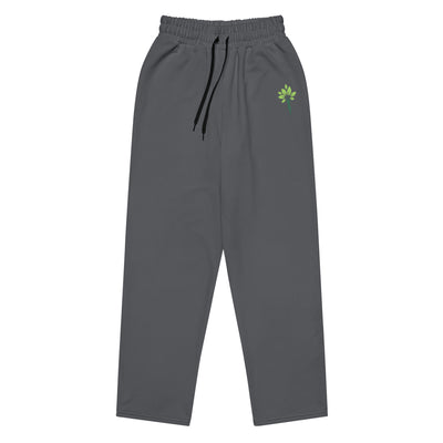 Wide-Leg Joggers – Charcoal Heather