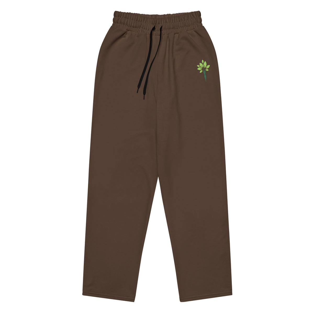 Wide-leg joggers in Espresso