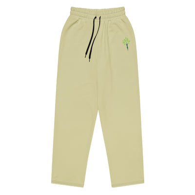 Wide-Leg Joggers – Moss Gray